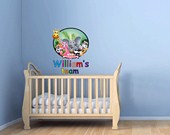 Zoo animals in a circle